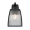 Westinghouse Fixture Wall Outdoor 60W Niko, Textured Black Clear Ribbed Glass 6122400 - alternate 1